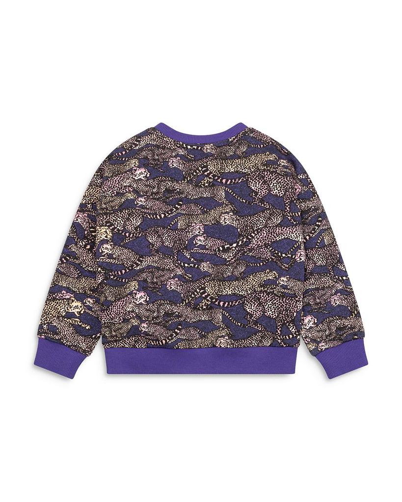 Girls' Printed Cheetah Sweatshirt - Little Kid, Big Kid商品第2张图片规格展示