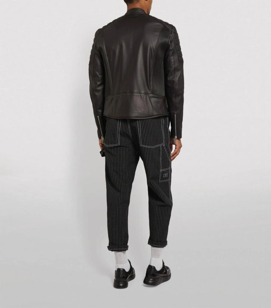 商品Sandro|Leather Biker Jacket,价格¥5880,第3张图片详细描述