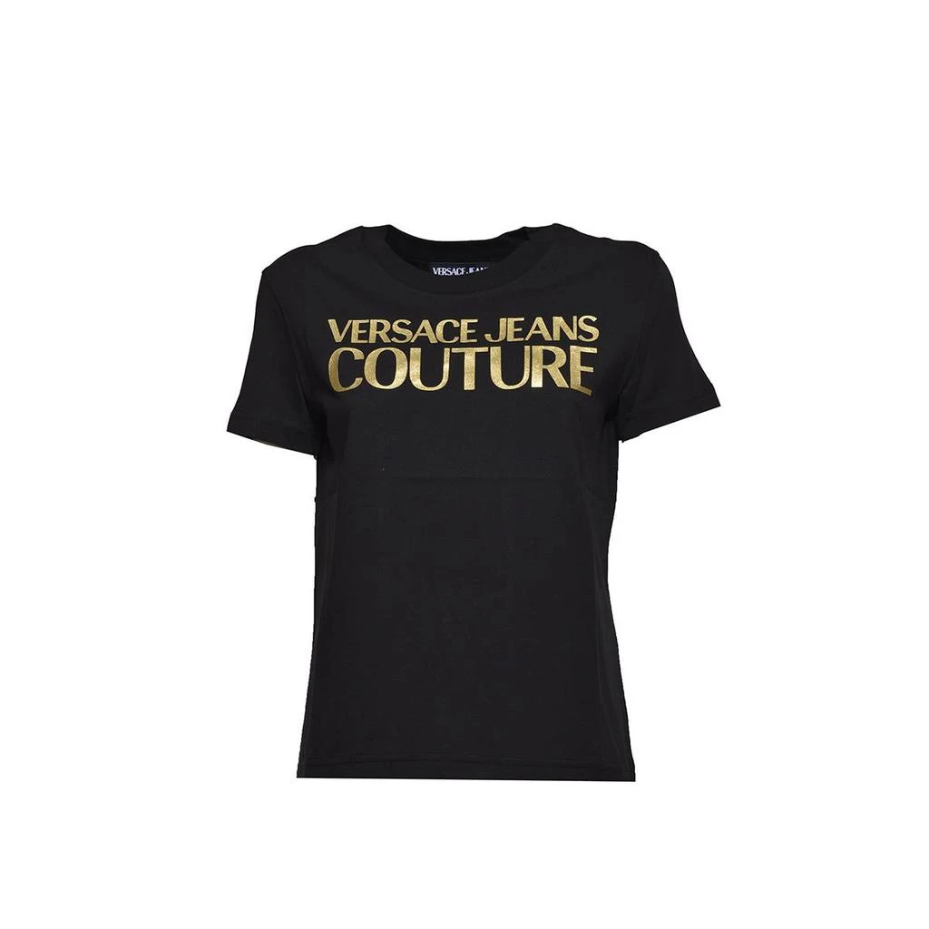 商品Versace|VERSACE JEANS COUTURE T-shirts and Polos Black,价格¥811,第1张图片