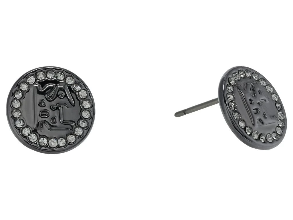 商品Karl Lagerfeld Paris|Coin Logo Stud Earrings,价格¥189,第1张图片