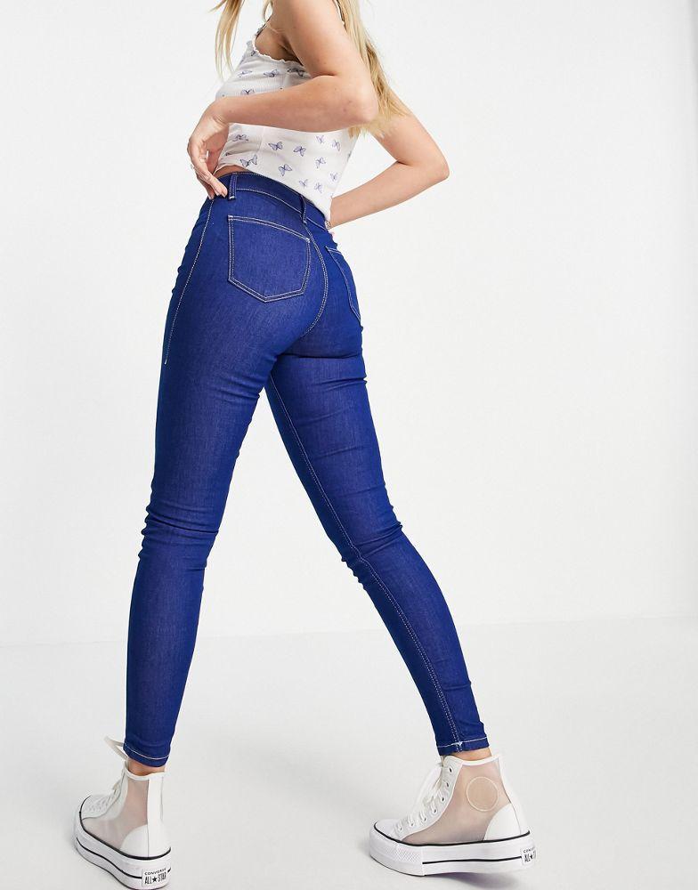 商品Topshop|Topshop joni jeans in bright blue,价格¥139,第4张图片详细描述