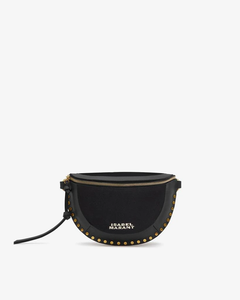 商品Isabel Marant|ISABEL MARANT, SKANO LEATHER AND COTTON BELT BAG - Women - Black - OneSize,价格¥3996,第1张图片