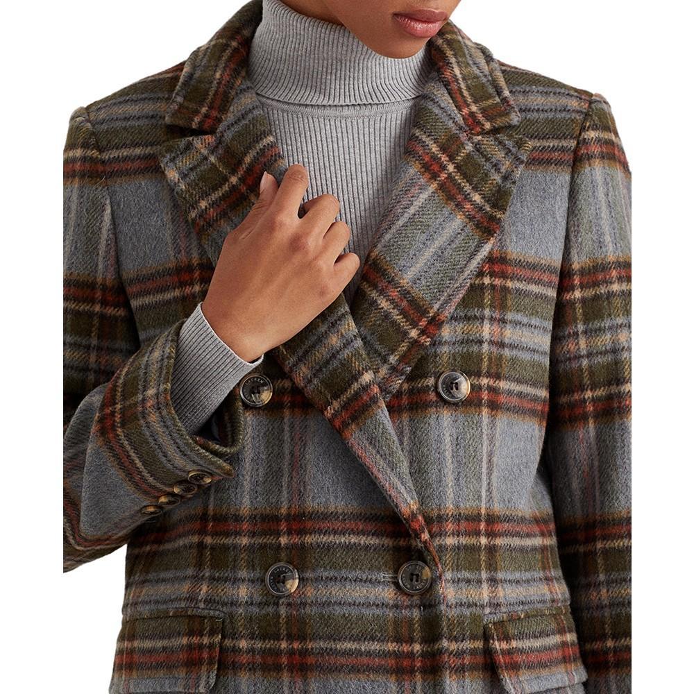 商品Ralph Lauren|Petite Double-Breasted Walker Coat, Created for Macy's,价格¥2574,第6张图片详细描述