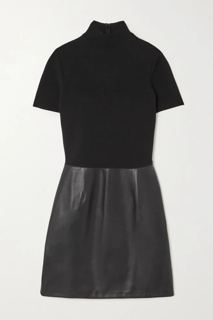 商品Ralph Lauren|羊毛皮革迷你连衣裙,价格¥21747,第1张图片