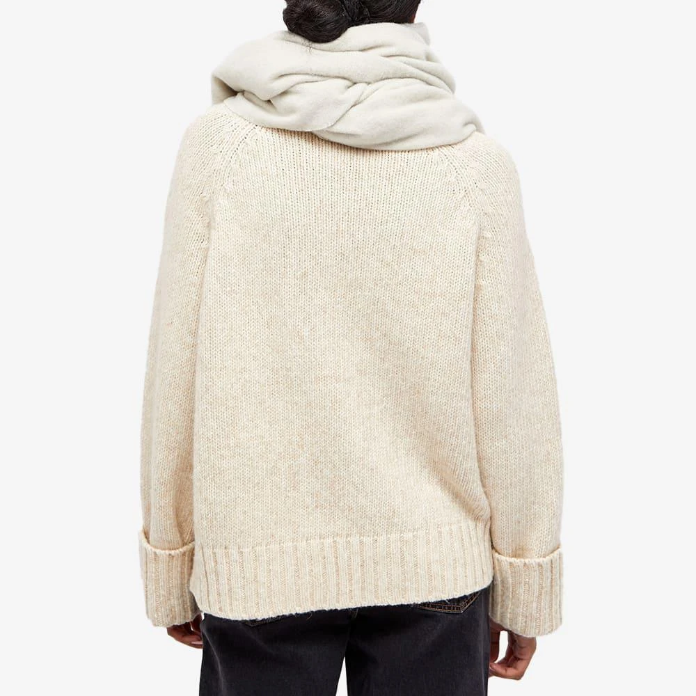 商品Ganni|GANNI Fringed Wool Logo Scarf,价格¥669,第3张图片详细描述