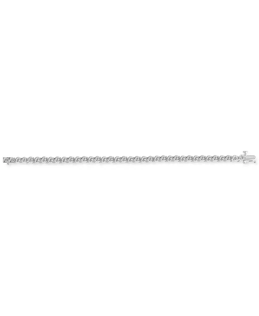 商品Macy's|Diamond Bracelet (1/2 ct. t.w.) in Sterling Silver or Gold-Plated Sterling Silver,价格¥740,第3张图片详细描述