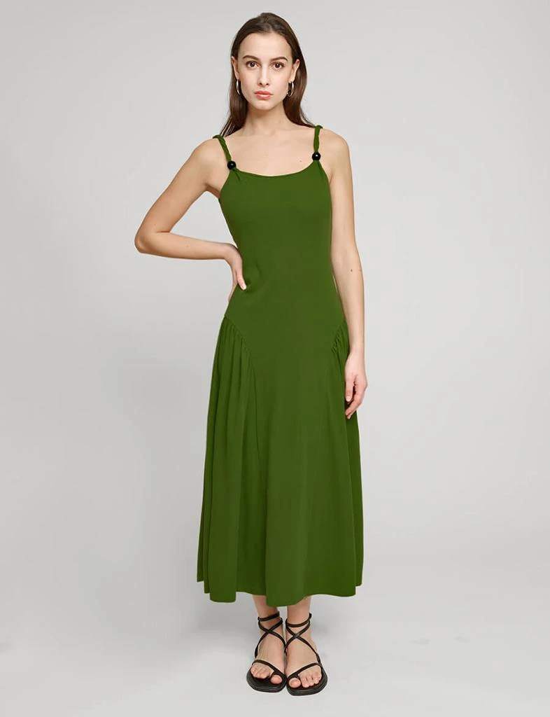 Olive Bead Strap Dress 商品