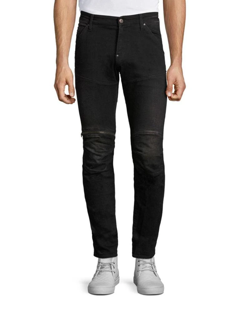 商品G-Star|5620 3D Skinny Zip Knee Jeans,价格¥1424,第1张图片