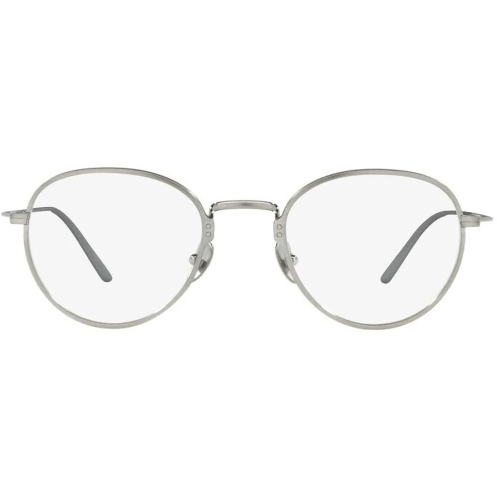 商品Prada|Prada Men's Eyeglasses - Titanium Round Full-Rim Frame | PRADA 0PR 50YV 05Q1O148,价格¥2393,第2张图片详细描述