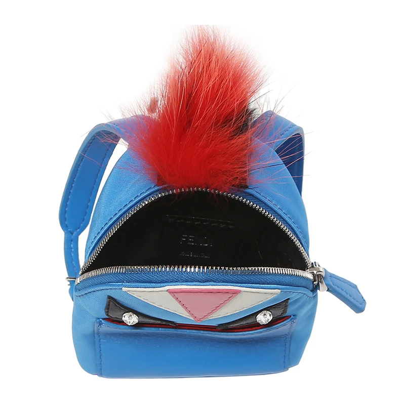 Fendi 芬迪 女士蓝色怪兽背包钥匙扣挂饰 7AR457-5PP-F078R 商品