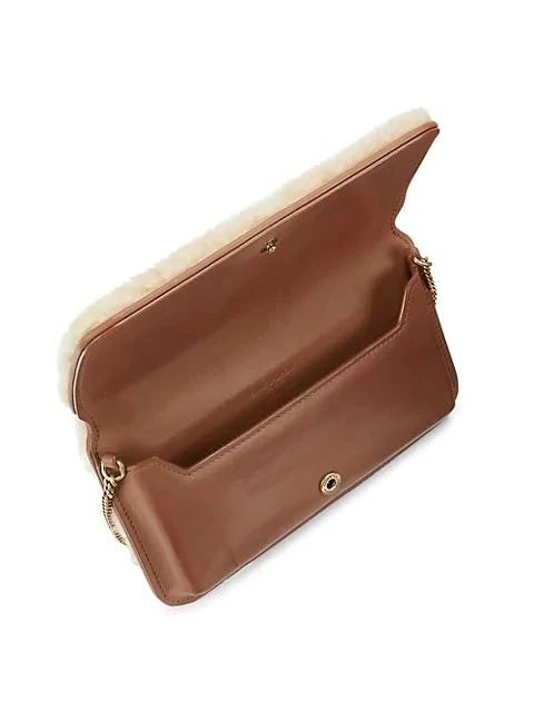 商品Yves Saint Laurent|Monogram Shearling Phone Holder-On-Strap,价格¥7456,第3张图片详细描述