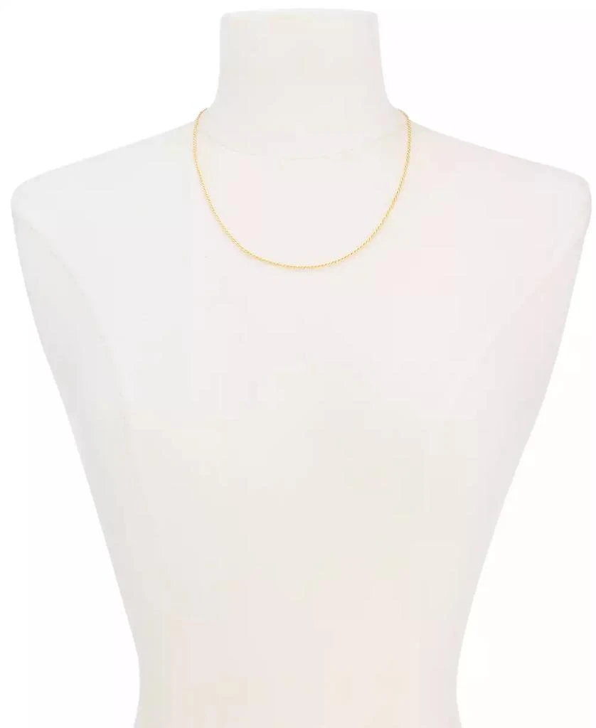 商品Giani Bernini|Giani Bernini Thin Rope Chain 16" Necklace (1.5mm) in 18k Gold-Plate Over Sterling Silver, Created for (Also in Sterling Silver),价格¥445,第2张图片详细描述