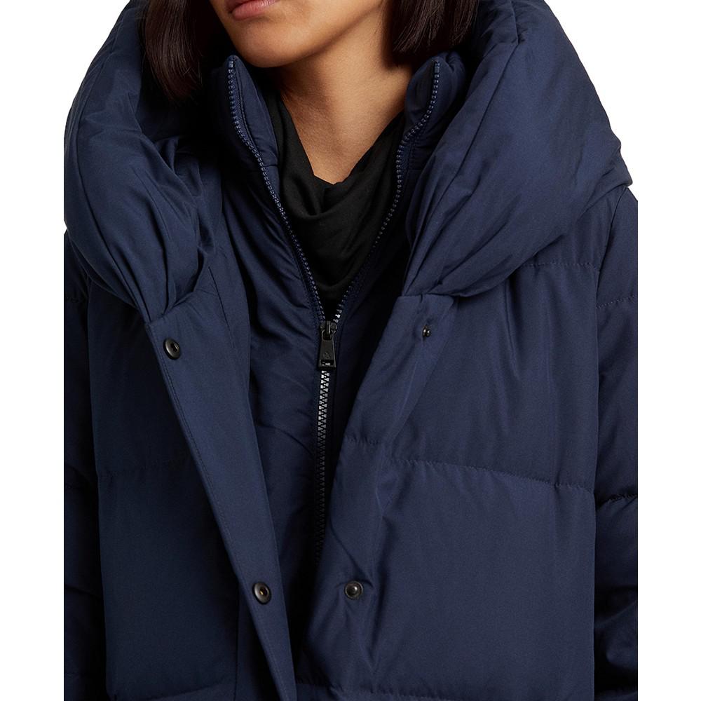 Women's Oversized-Collar Hooded Down Coat商品第4张图片规格展示