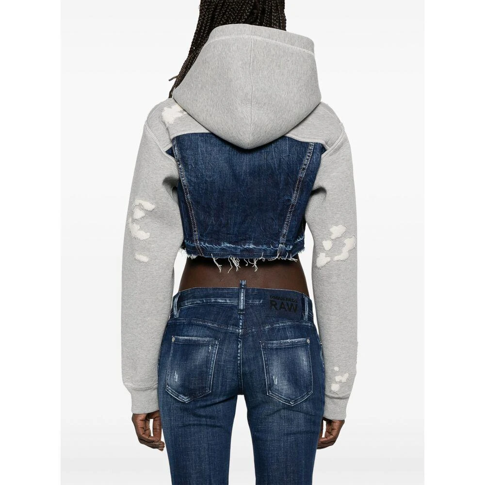 商品DSQUARED2|Blue  Gray Sweatshirts,价格¥4848,第5张图片详细描述