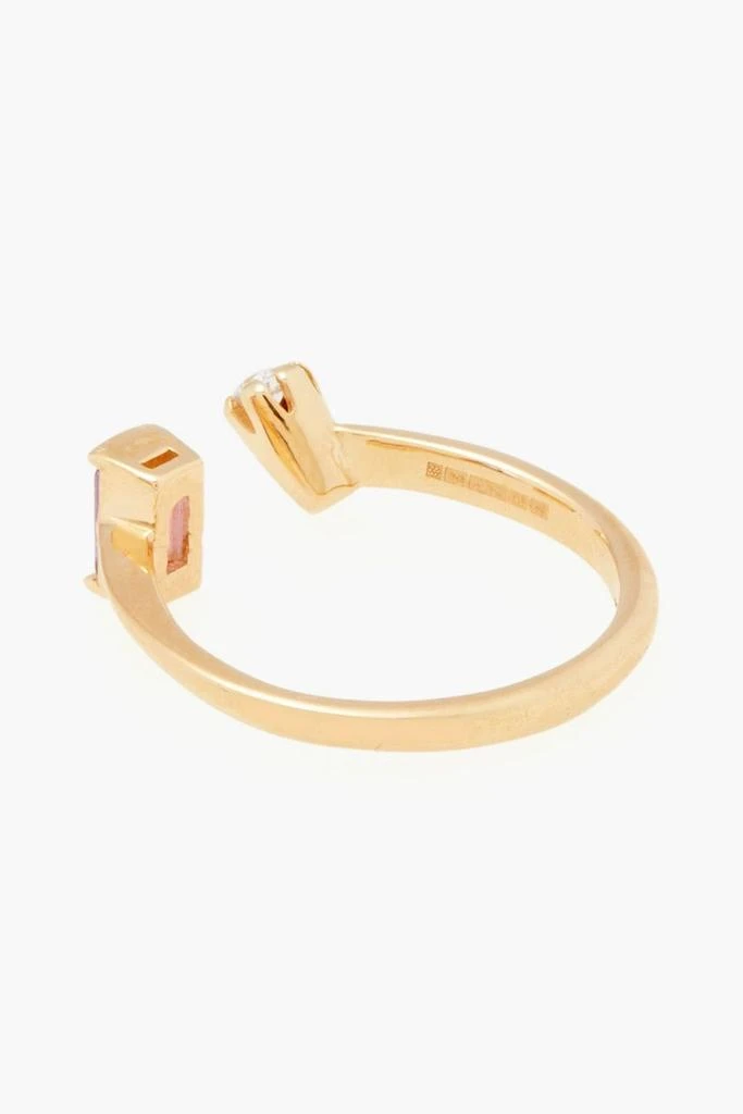 商品Cornelia Webb|Gold-plated, amethyst and Siamite ring,价格¥443,第2张图片详细描述