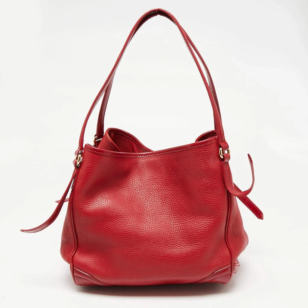 商品[二手商品] Burberry|Burberry Red Leather Small Canterbury Tote,价格¥1294,第4张图片详细描述