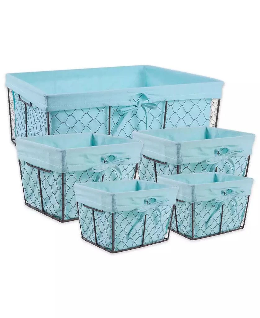 商品Design Imports|Chicken Wire Liner Basket Set of 5,价格¥896,第1张图片