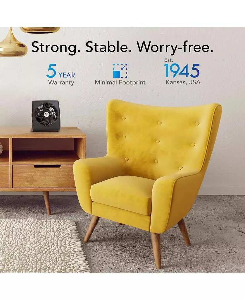 商品Vornado|573T Whole Room Air Circulator Fan with Pivoting Head, Black,价格¥341,第5张图片详细描述