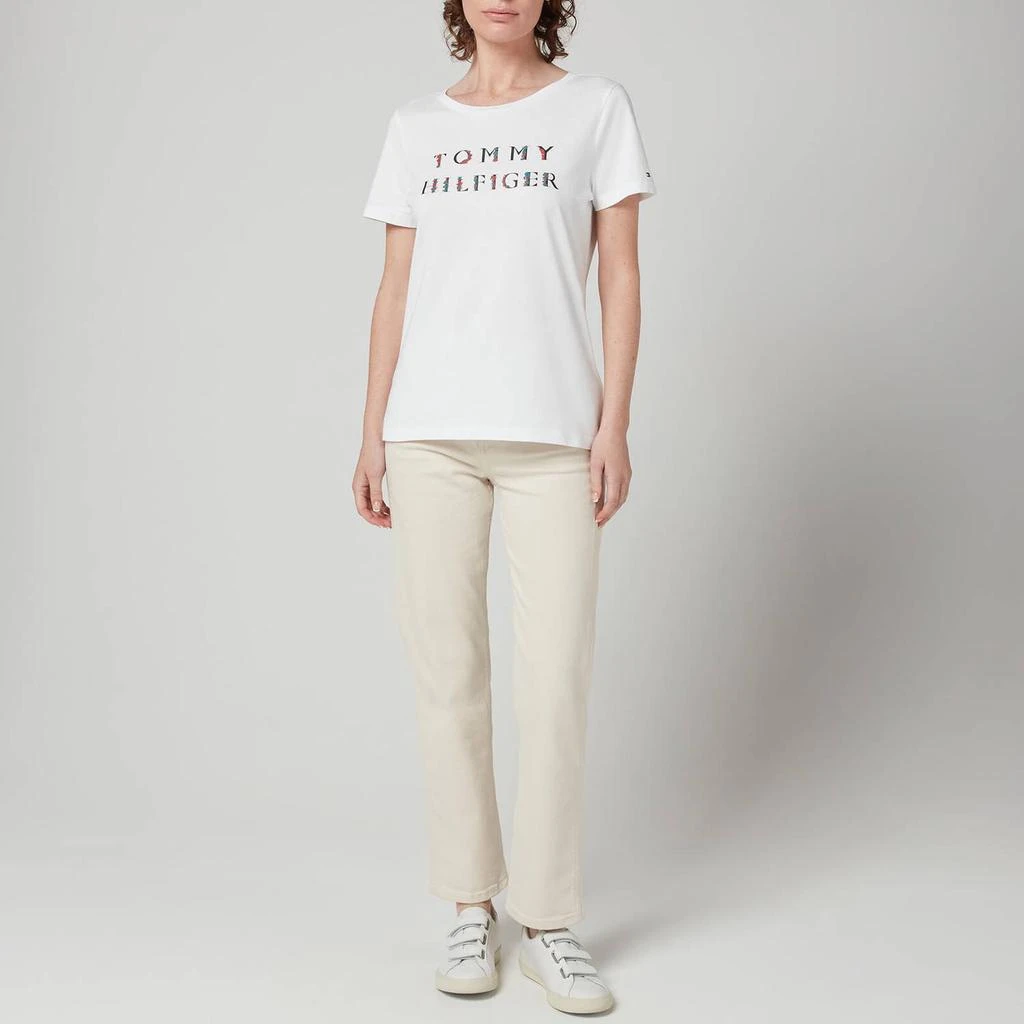 商品Tommy Hilfiger|Tommy Hilfiger Women's Crv Floral T-Shirt - White,价格¥163,第2张图片详细描述