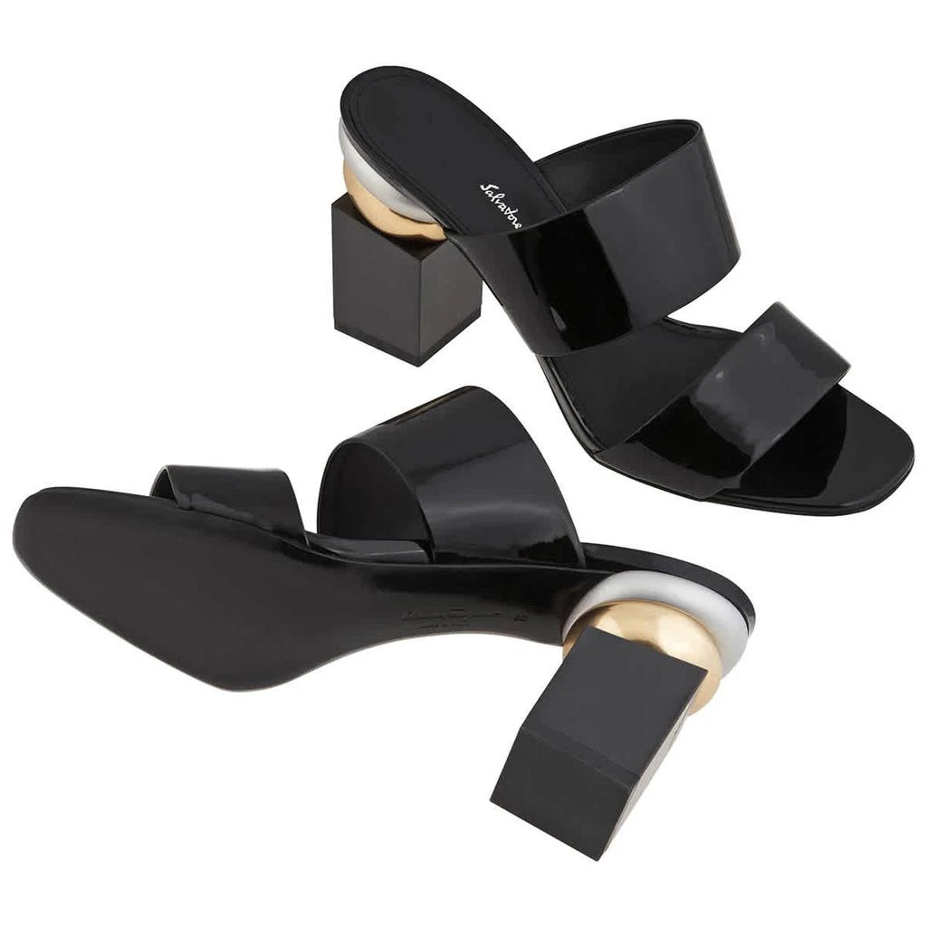 商品Salvatore Ferragamo|Salvatore Ferragamo Ladies Sculptured Heel Mules, Brand Size 5.5 D,价格¥2226,第2张图片详细描述