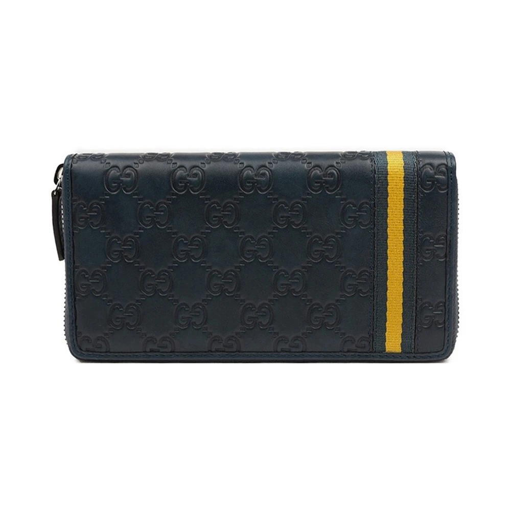 商品[国内直发] Gucci|GUCCI 男士蓝色牛皮手拿包长款钱夹 308009-A0VBR-4469,价格¥5001,第1张图片