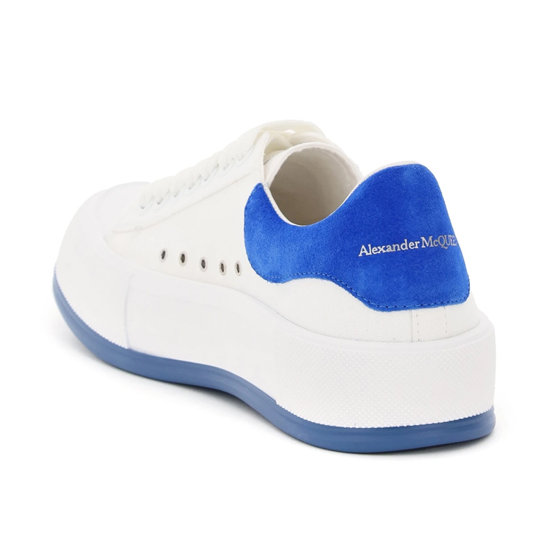 ALEXANDER MCQUEEN 白色男士帆布鞋 654594-W4MV7-9255商品第4张图片规格展示