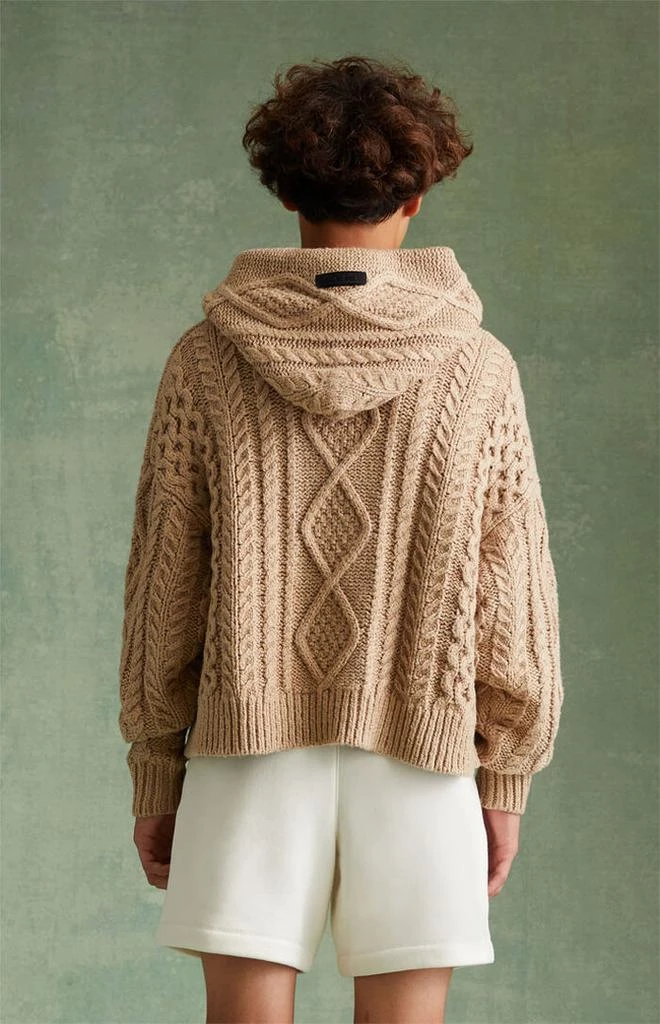 Essentials Gold Heather Cable Knit Hoodie 商品