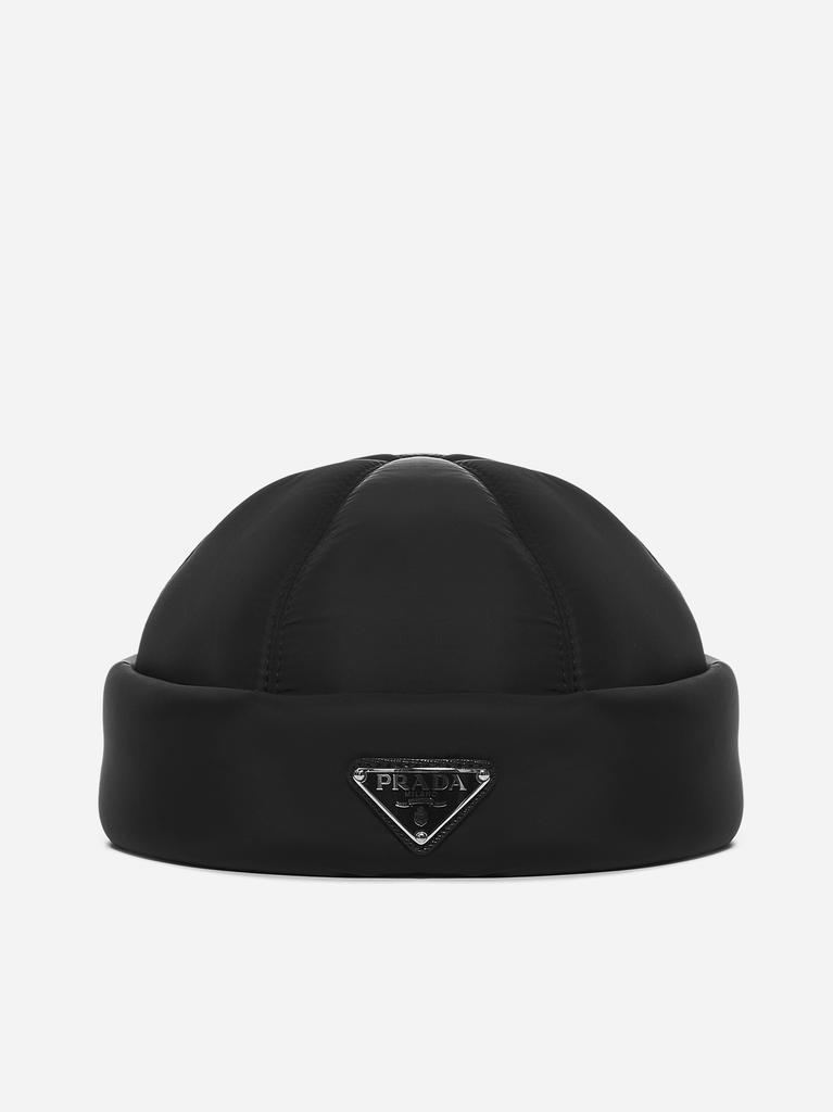 商品Prada|Logo-plaque Re-Nylon hat,价格¥3617,第1张图片