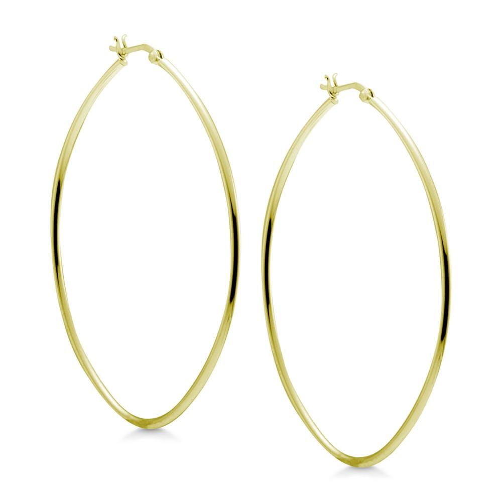 And Now This Large Oval Large Hoop Earrings  in Gold-Plate商品第1张图片规格展示