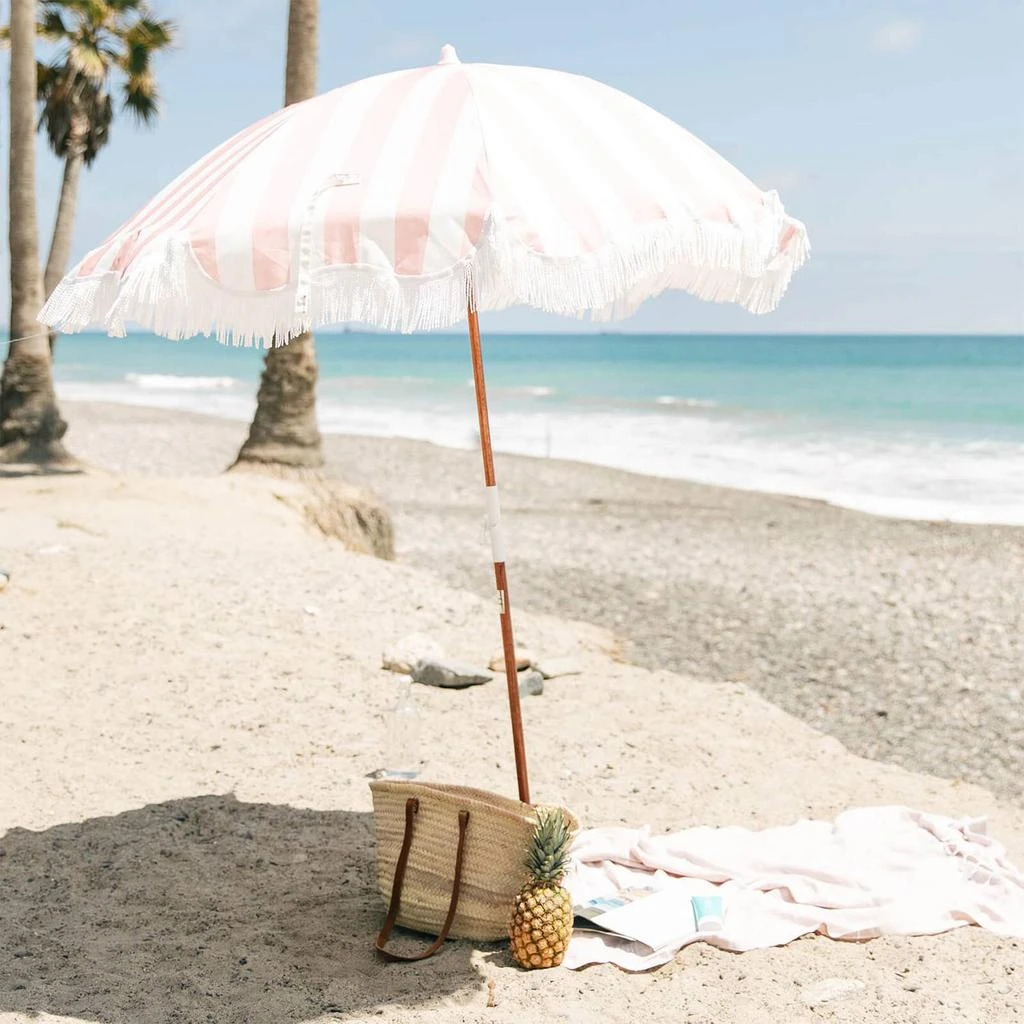 商品Business & Pleasure|Business & Pleasure Holiday Beach Umbrella - Pink Crew Stripe,价格¥1756,第5张图片详细描述