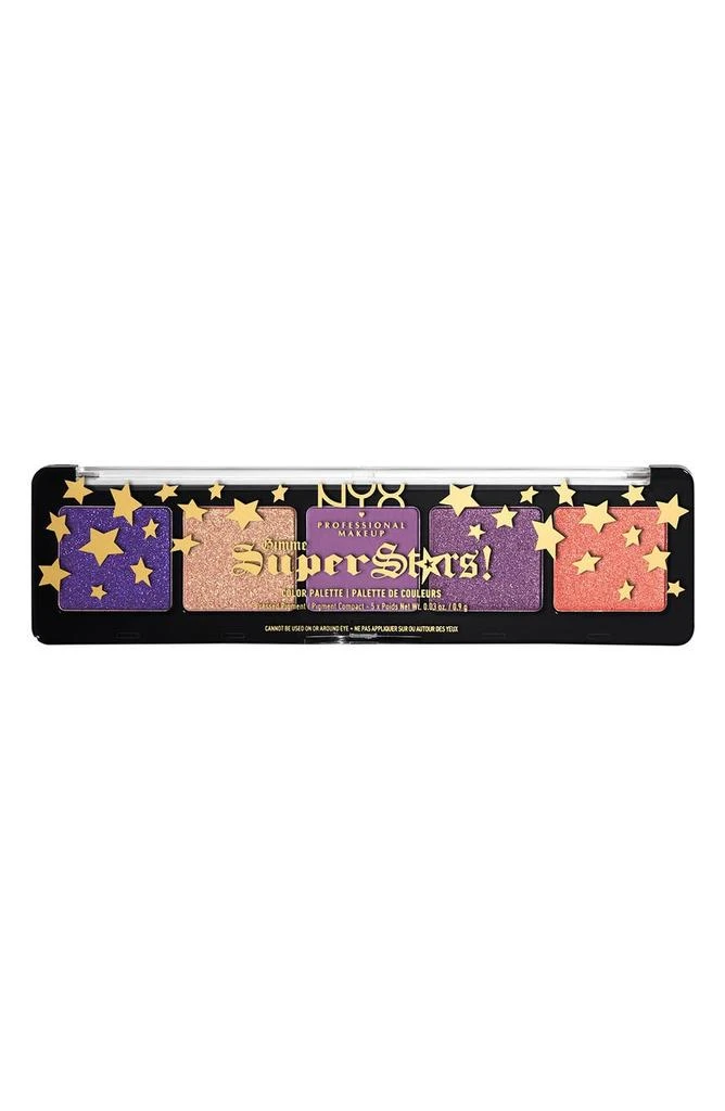 商品NYX Professional Makeup|NYX COSMETICS 5-Pan Gimme Super Stars Color Palette,价格¥76,第1张图片