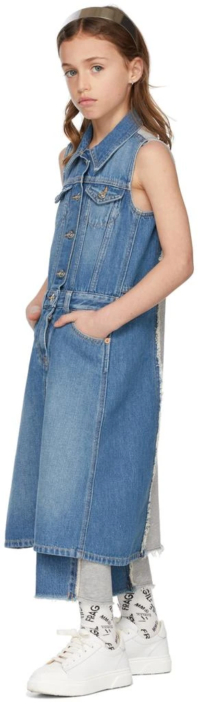 商品MAISON MARGIELA|Kids Blue & Grey Denim & Cotton Dress,价格¥1112,第1张图片