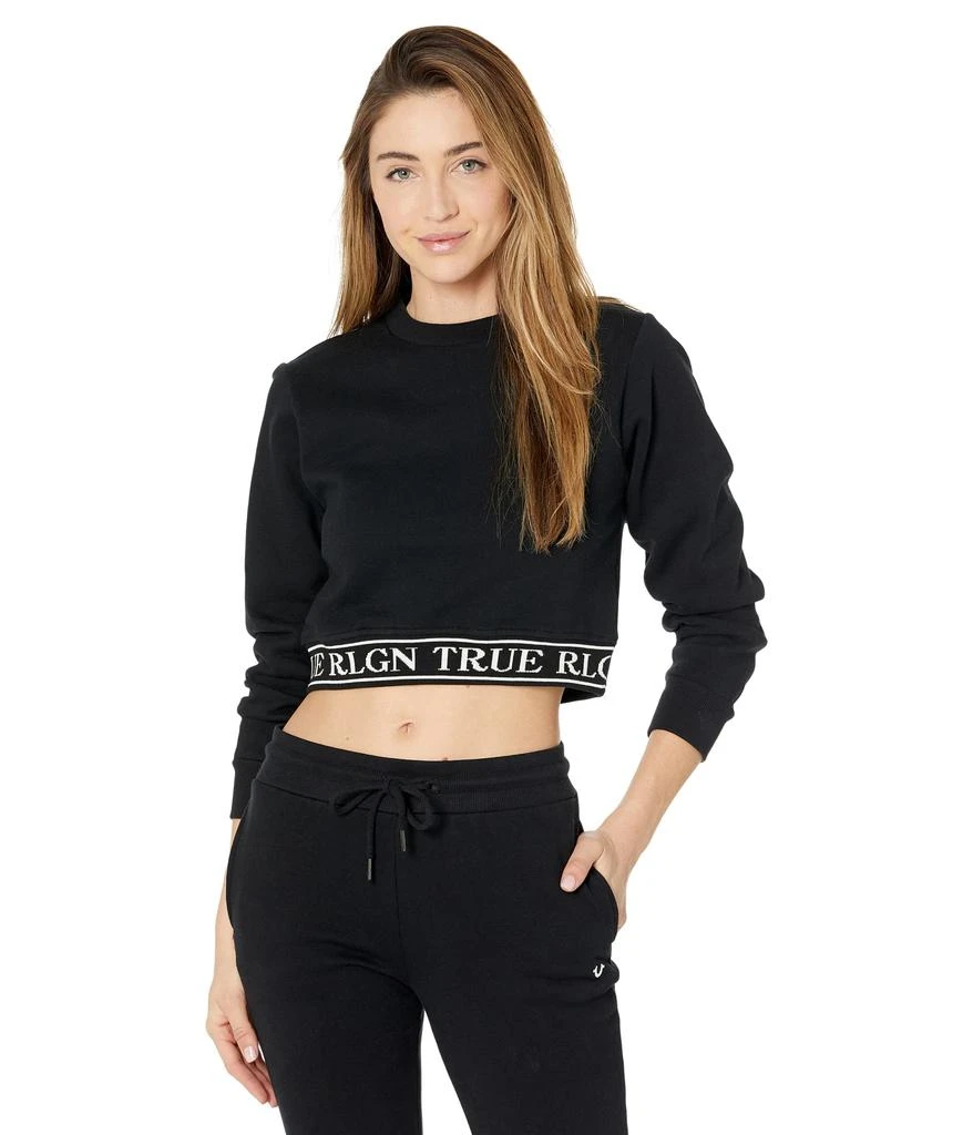 商品True Religion|Ticker Logo Sweatshirt,价格¥598,第1张图片