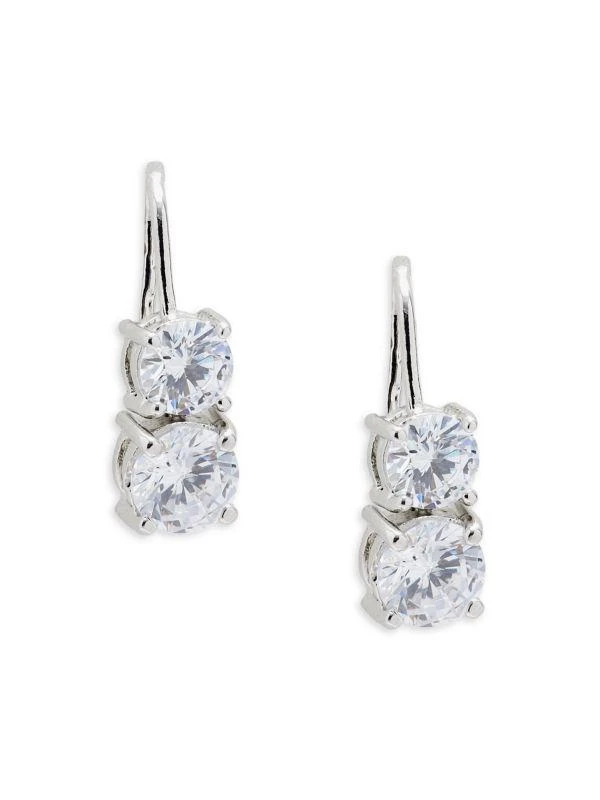 商品Shashi|Manchester Sterling Silver & Cubic Zirconia Drop Earrings,价格¥225,第1张图片