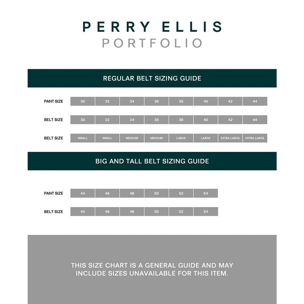 商品Perry Ellis|Men's Webbed Leather-Trim Belt,价格¥182,第4张图片详细描述