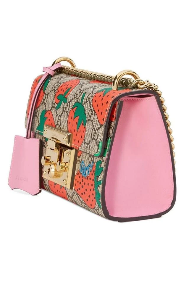 商品Gucci|Padlock Gg Strawberry Small Shoulder Bag,价格¥19536,第3张图片详细描述