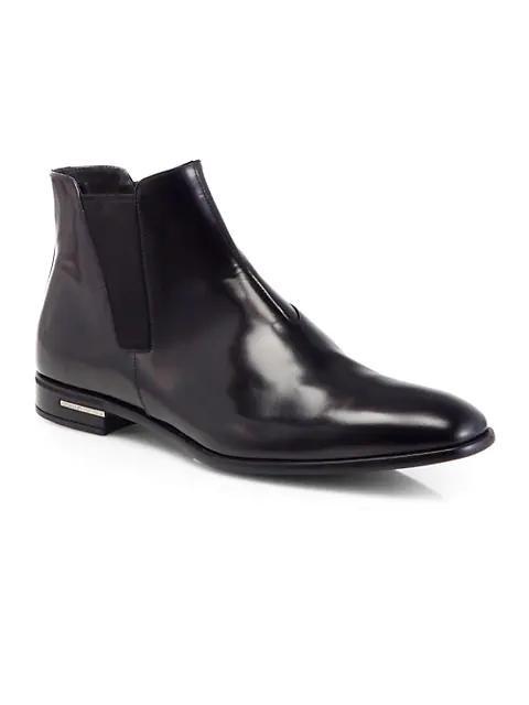 商品Prada|Spazz Leather Chelsea Boots,价格¥5486,第1张图片