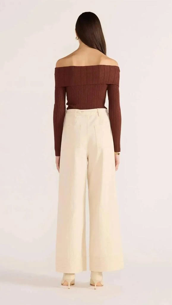 商品MINKPINK|Minkpink - Jane Drill Straight Leg Pant,价格¥590,第2张图片详细描述