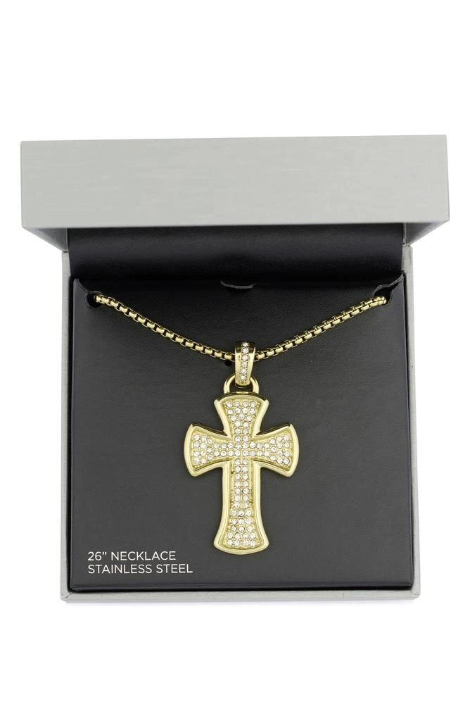 商品American Exchange|Men's Pavé Cross Pendant Necklace,价格¥74,第2张图片详细描述