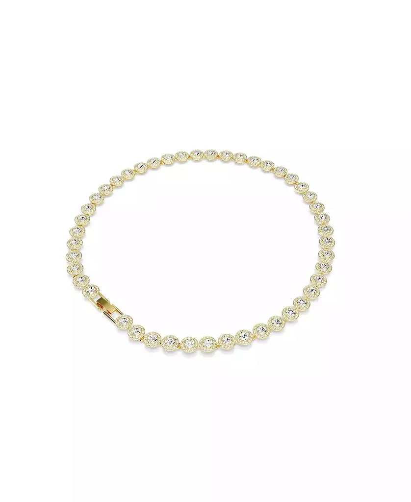 商品Swarovski|Una Angelic Round Cut White Gold-Tone Plated Tennis Necklace,价格¥2355,第3张图片详细描述