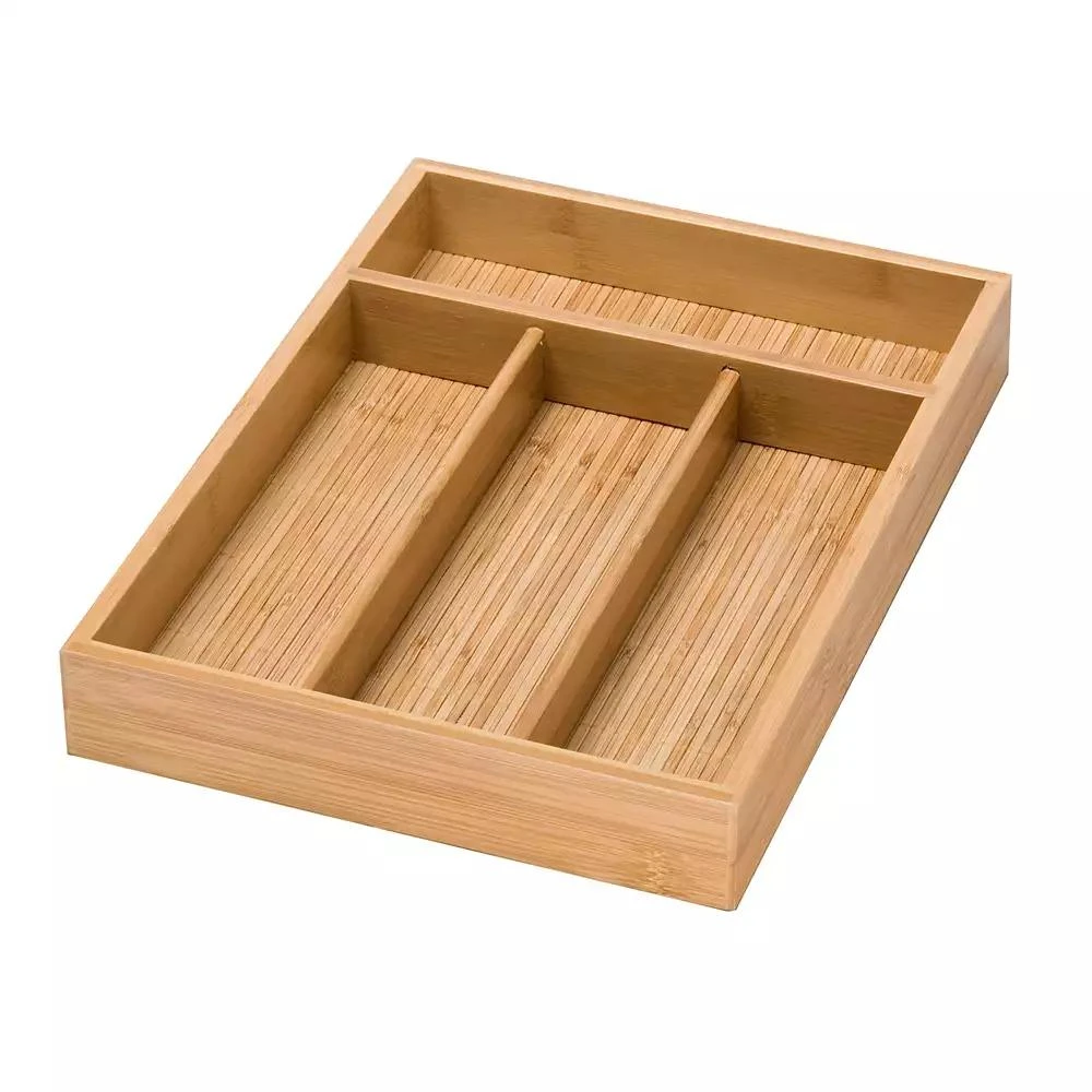 商品Honey Can Do|Bamboo 4 Compartment Utensil Tray,价格¥269,第1张图片