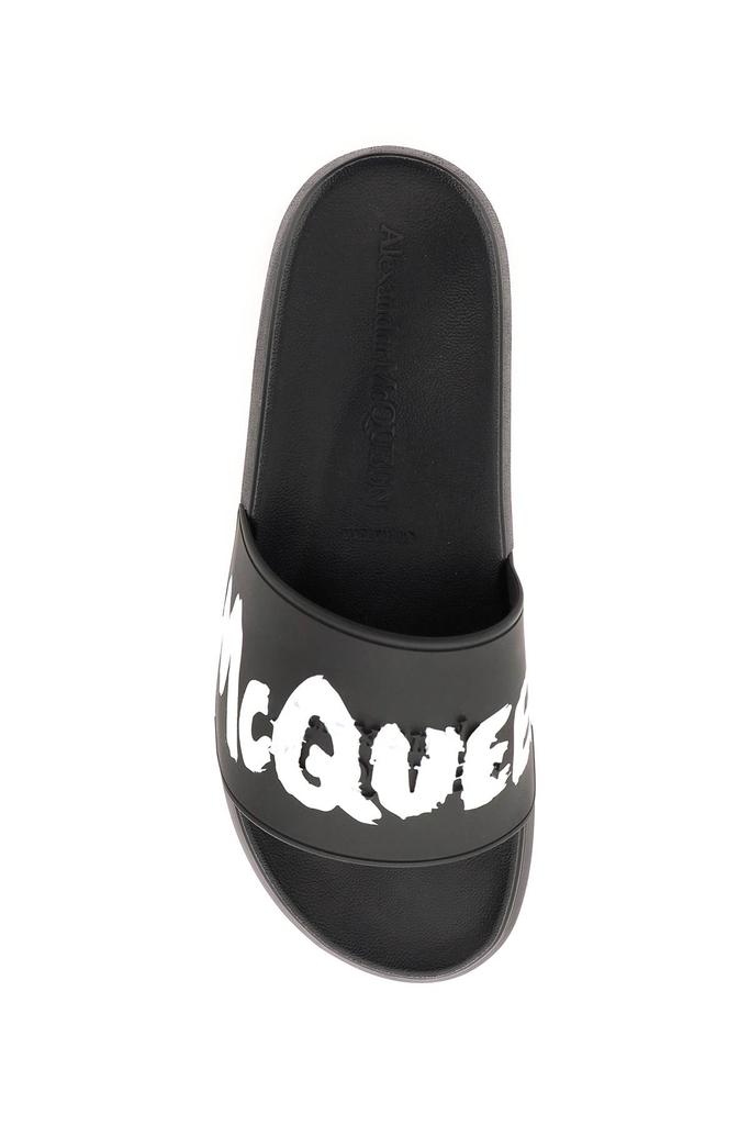 Alexander Mcqueen 'Mcqueen Graffiti' Rubber Sliders商品第2张图片规格展示