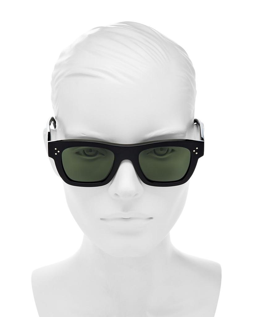 Unisex Rectangular Sunglasses, 51mm商品第4张图片规格展示