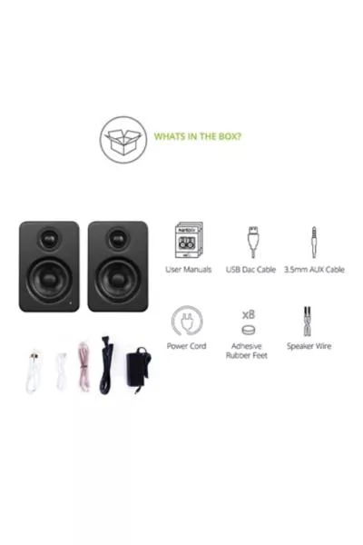 商品Kanto|Kanto YU2 Powered Desktop Speaker Set,价格¥1874,第5张图片详细描述