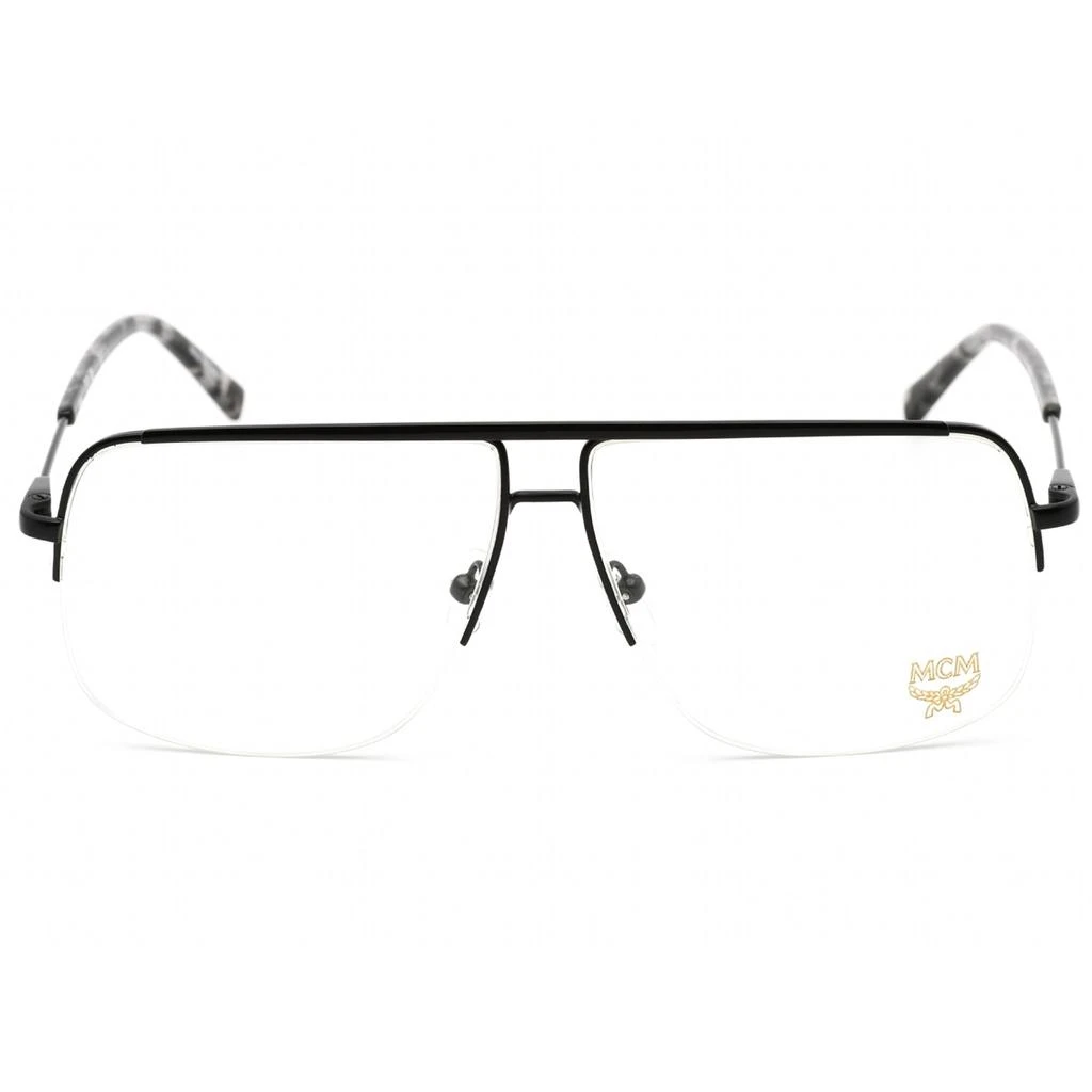 商品MCM|MCM Men's Eyeglasses - Clear Lens Semi Matte Black Aviator Shape Frame | MCM2158 004,价格¥270,第2张图片详细描述