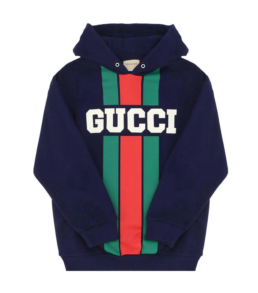 商品Gucci|Gucci Kids Logo Printed Long-Sleeved Hoodie,价格¥1678,第1张图片