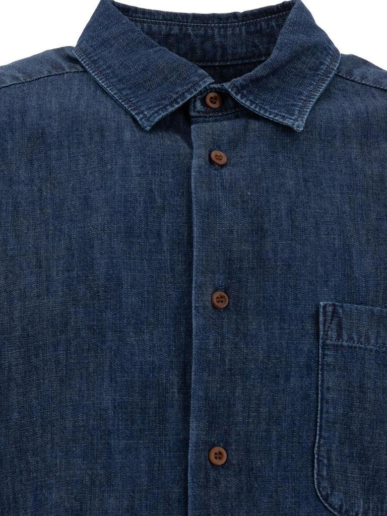 商品A.P.C.|Malo Logo Shirt Shirts Blue,价格¥1049,第3张图片详细描述