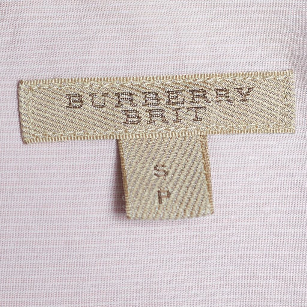 商品[二手商品] Burberry|Burberry Brit Pink Striped Stretch Cotton Button Front Shirt S,价格¥769,第4张图片详细描述