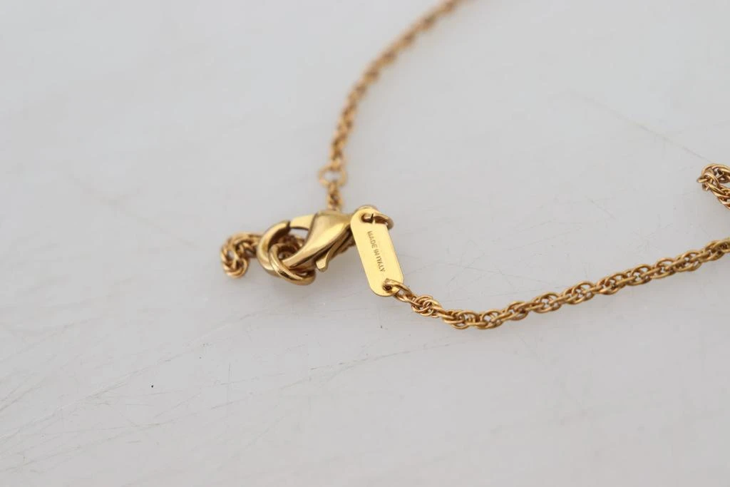 Dolce & Gabbana Gold Brass Chain Religious Cross Pendant Charm Necklace 商品