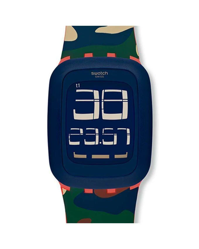 商品Swatch|Desert Storm Quartz Digital Blue Dial Unisex Watch SURR104,价格¥577,第1张图片